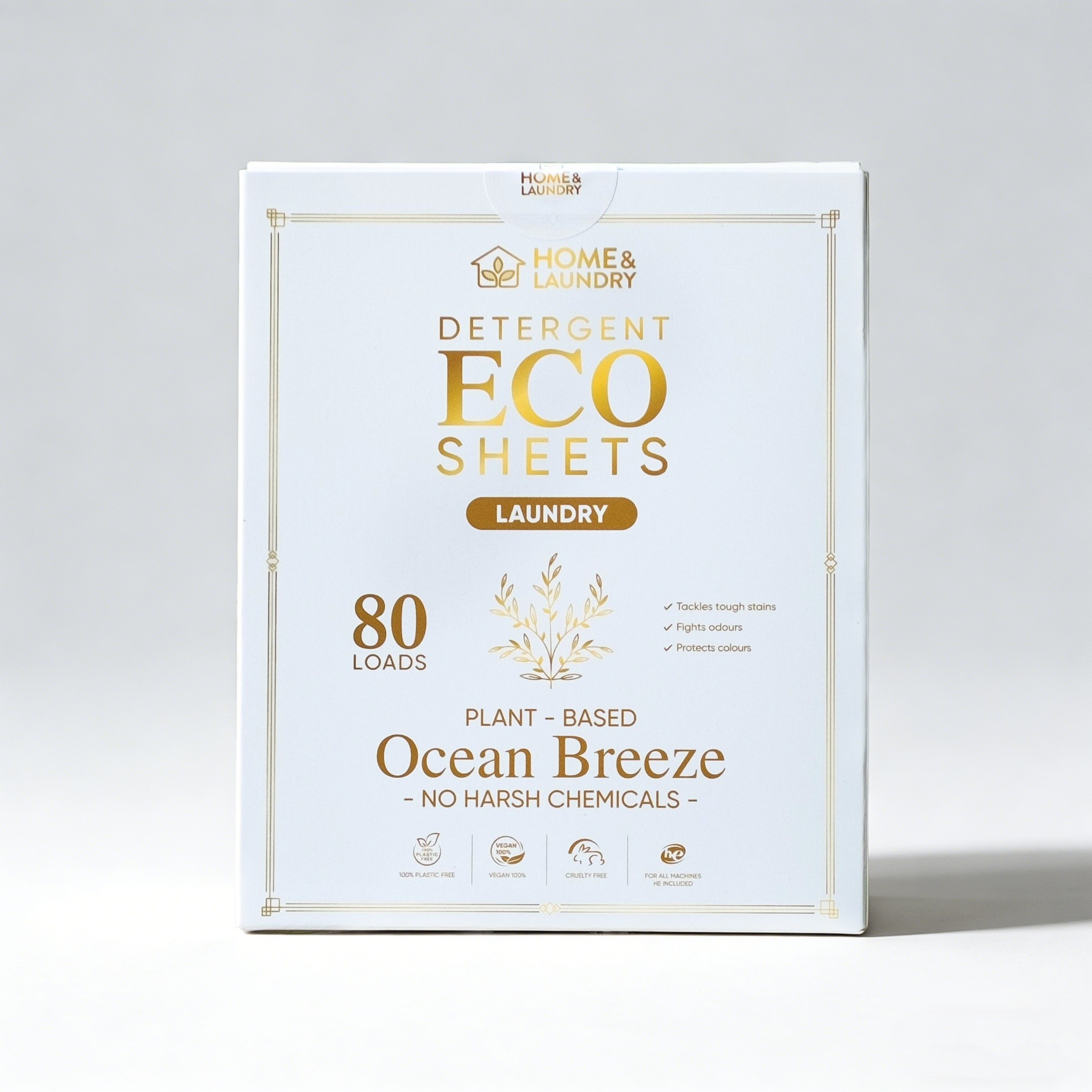 Laundry Eco Sheets – Ocean Breeze (80 Sheets)